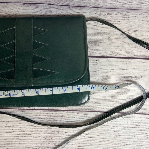 Vintage green shoulder bag/clutch - Picture 5 of 7
